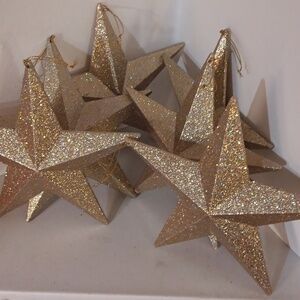 Gold sparkle stars